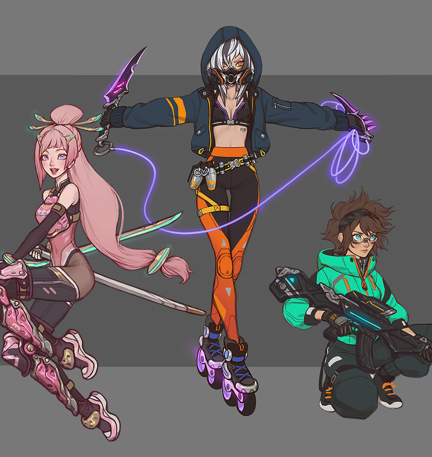 ArtStation - Some Fighting Characters