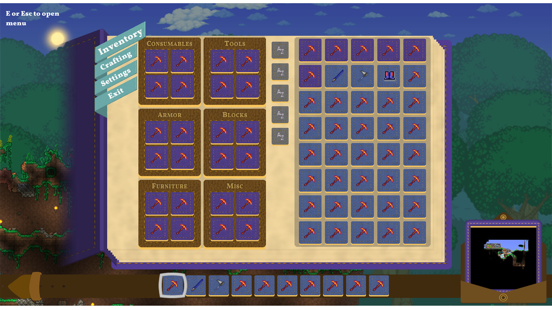 ArtStation Terraria UI Redesign