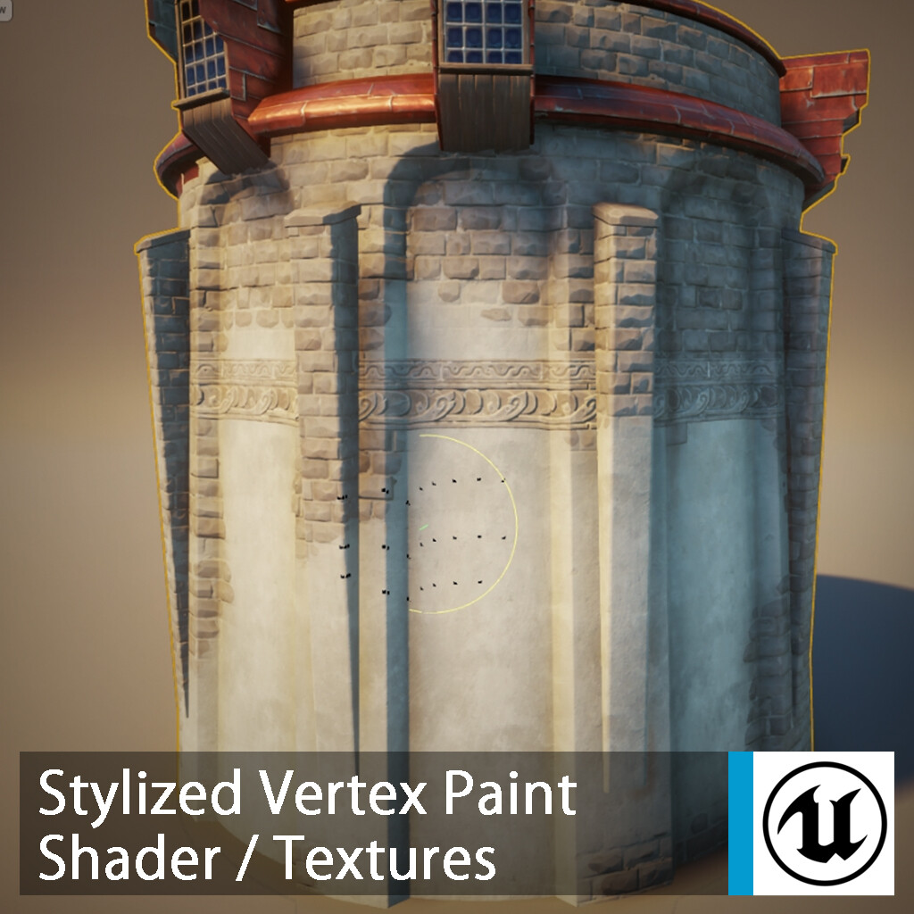 ArtStation - Vertex Paint shader with textures