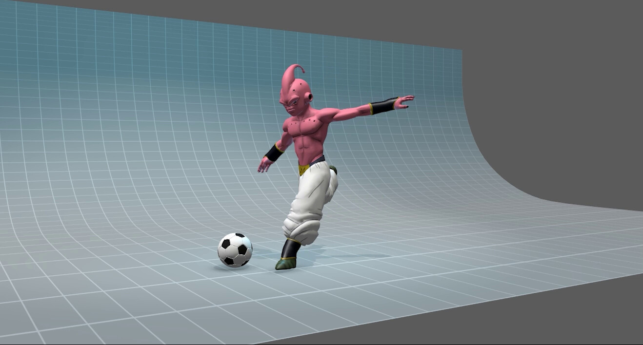 ArtStation - Buu ball kick animation