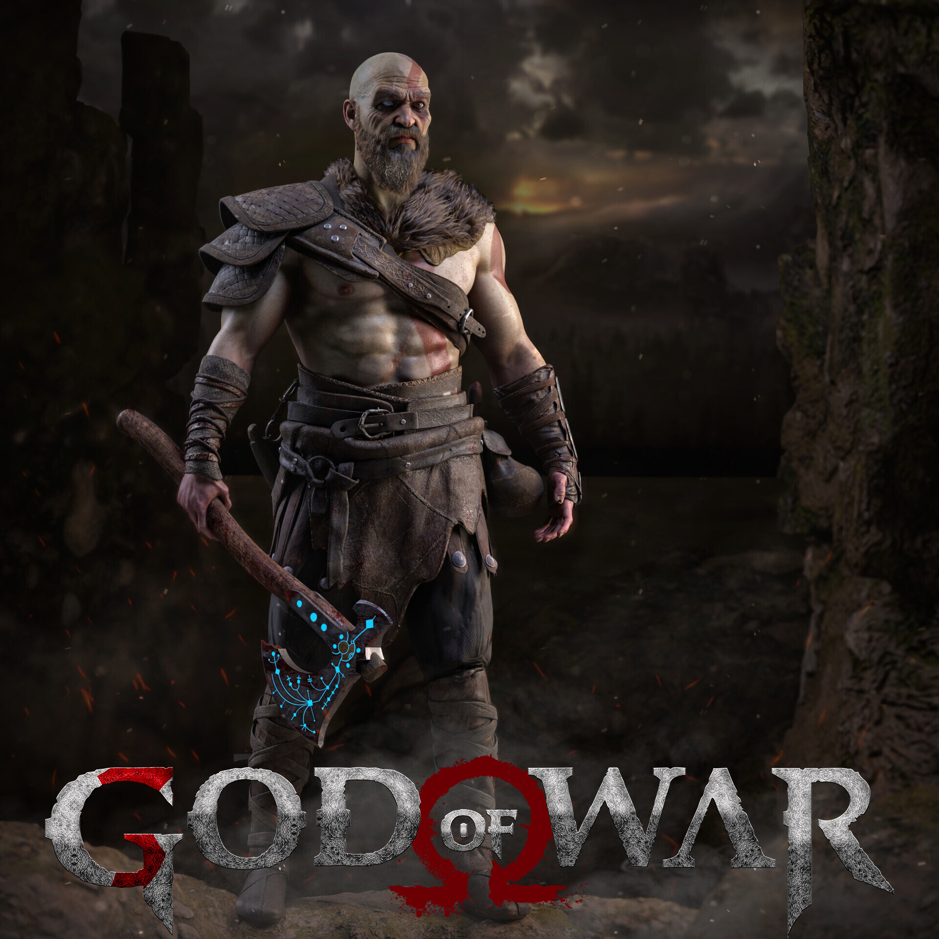 ArtStation - Kratos - God of War 2 - Remastered