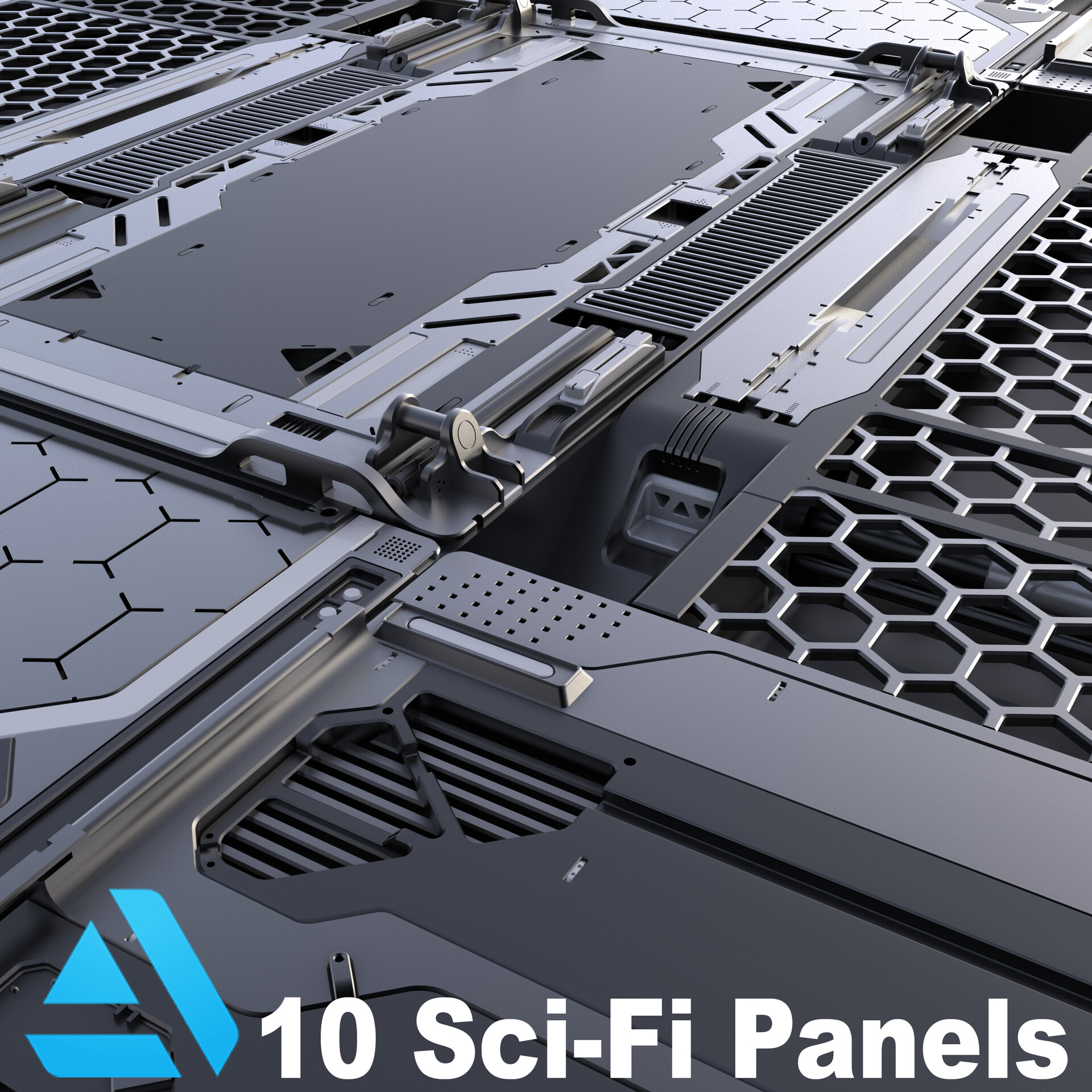 ArtStation - Sci-Fi Panels Pack Vol 5