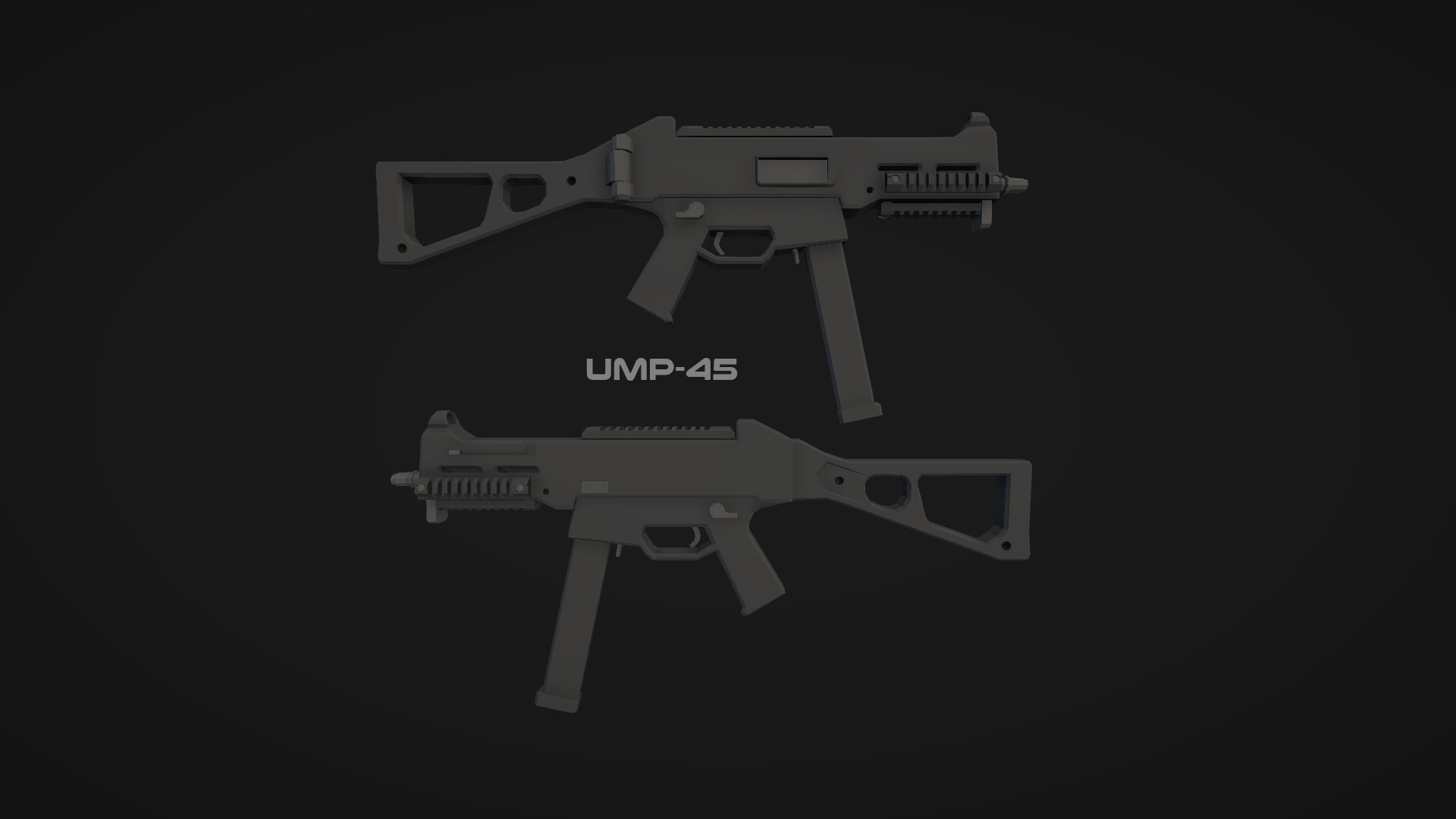 ArtStation - Low Poly UMP-45