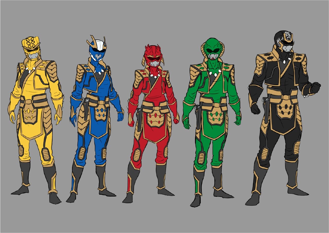 ArtStation Power Rangers Kung Fu Force Fan Project