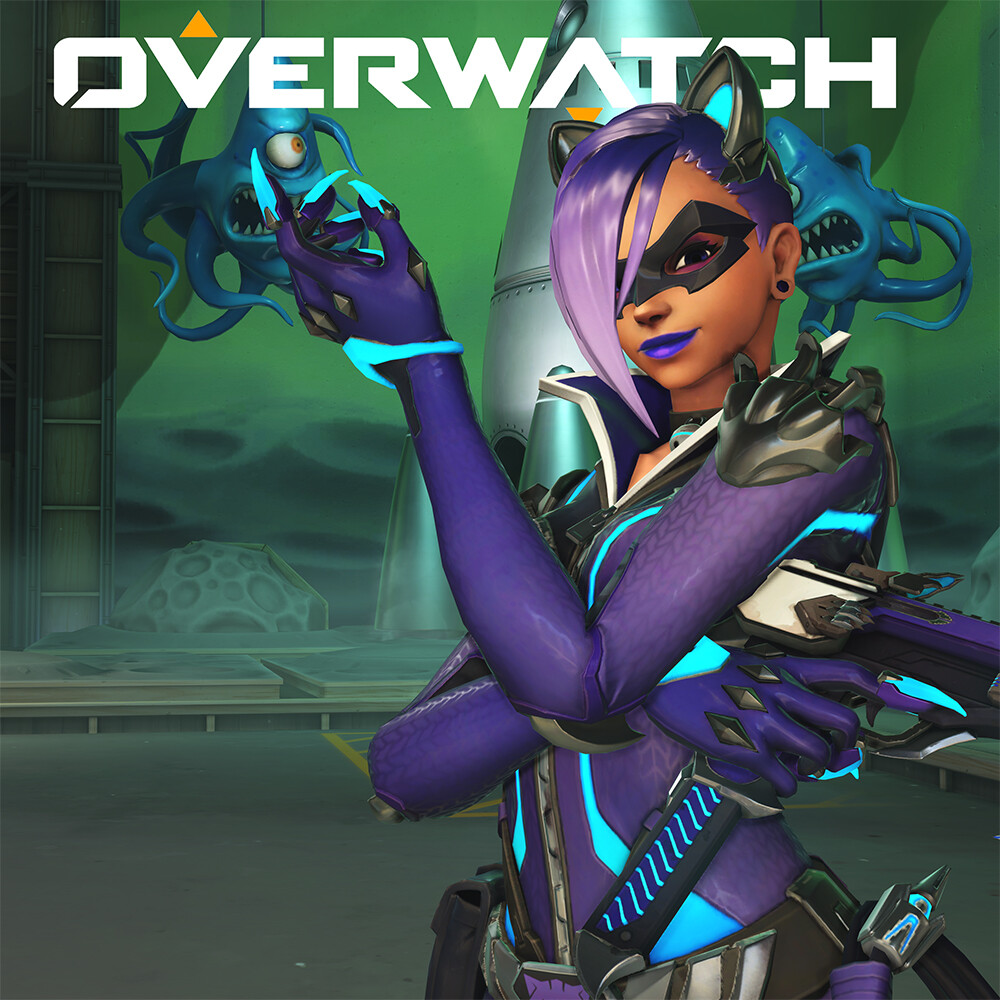 ArtStation Black Cat Sombra (Legendary skin)