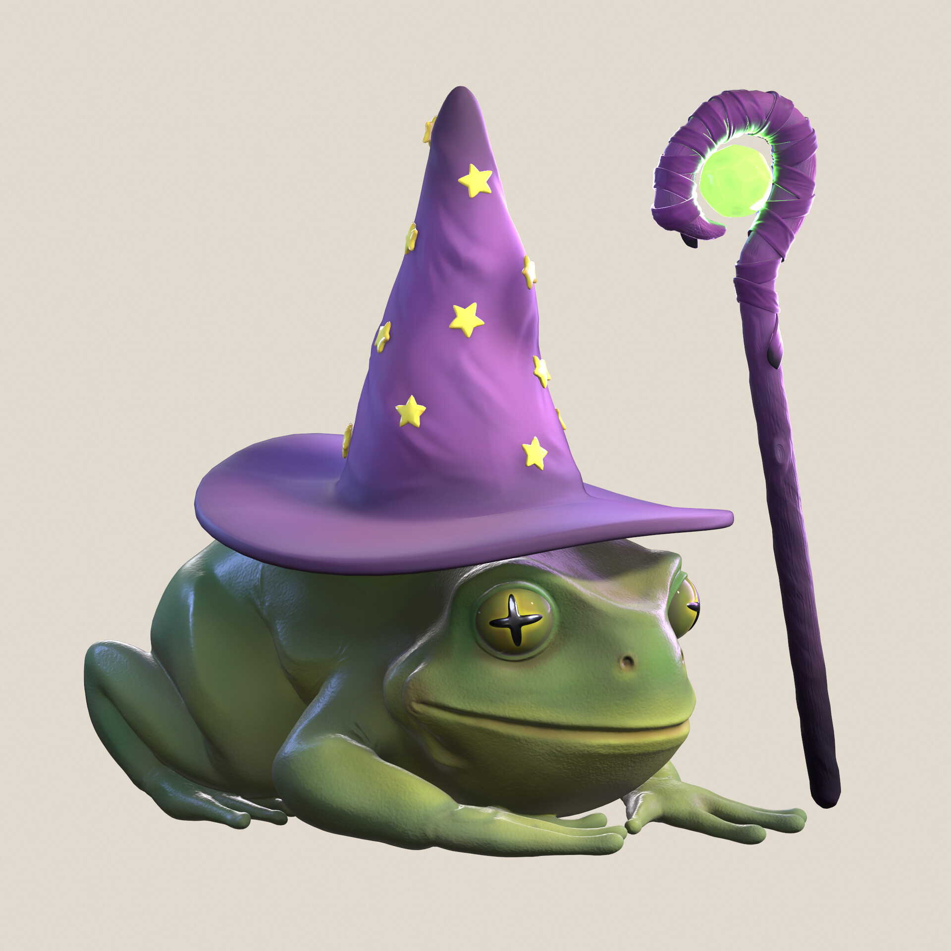 ArtStation - Wizard Frog