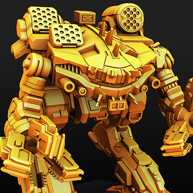 Mini king. Atlas Mech. Polygonmasterworks Atlas.