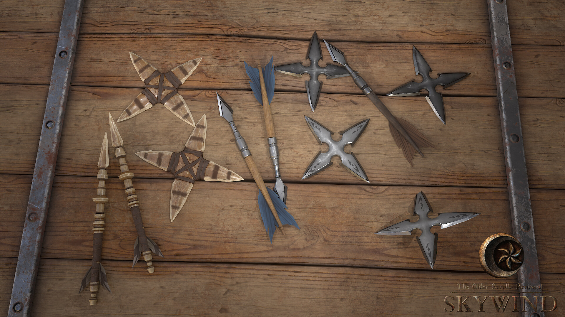 ArtStation Skywind throwing weapons set