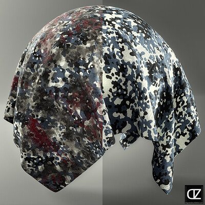 PBR - CAMOUFLAGE WAR FABRIC PACK 02 - 4K MATERIALS