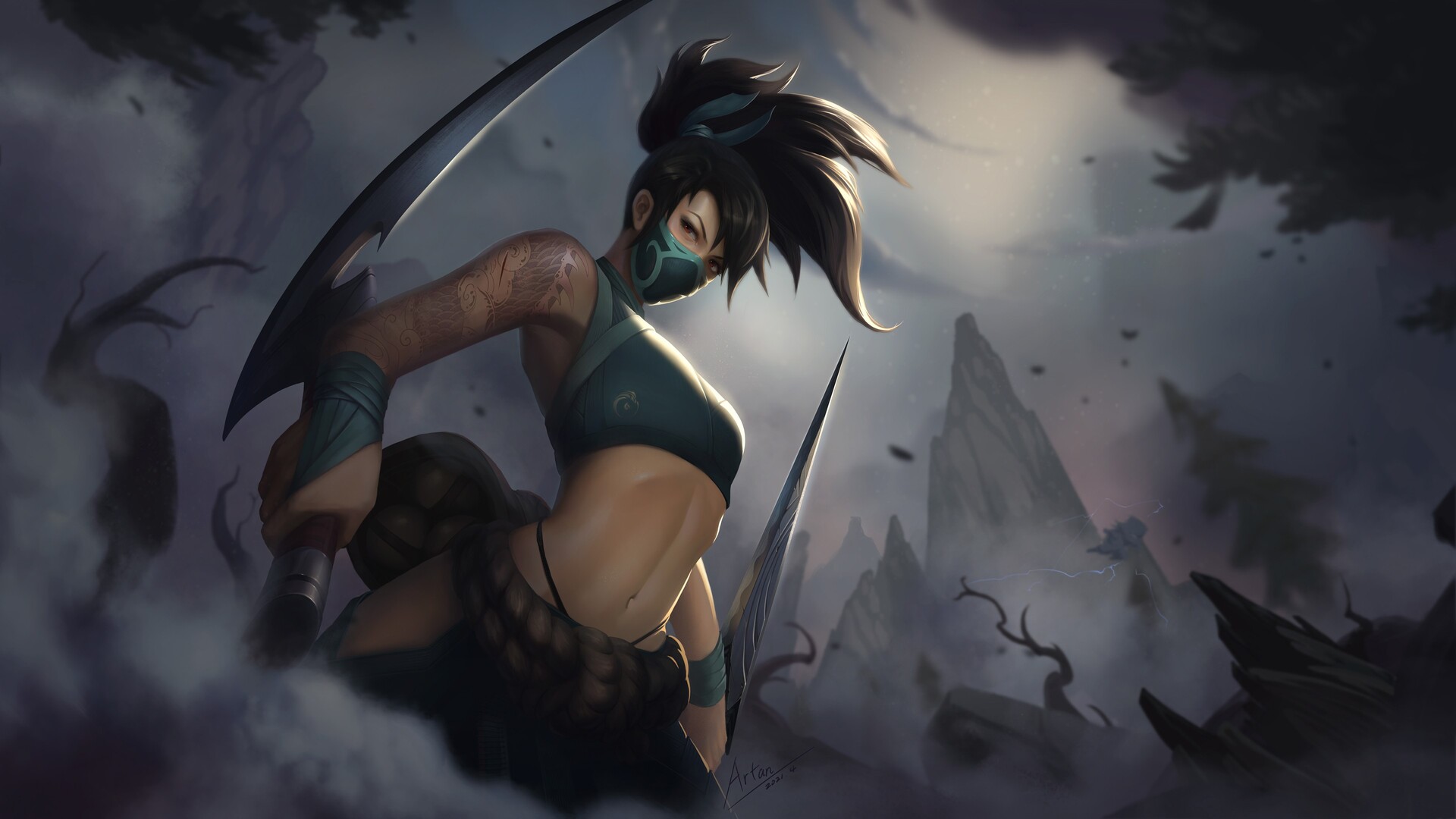 ArtStation - League of Legends Akali Live Wallpaper