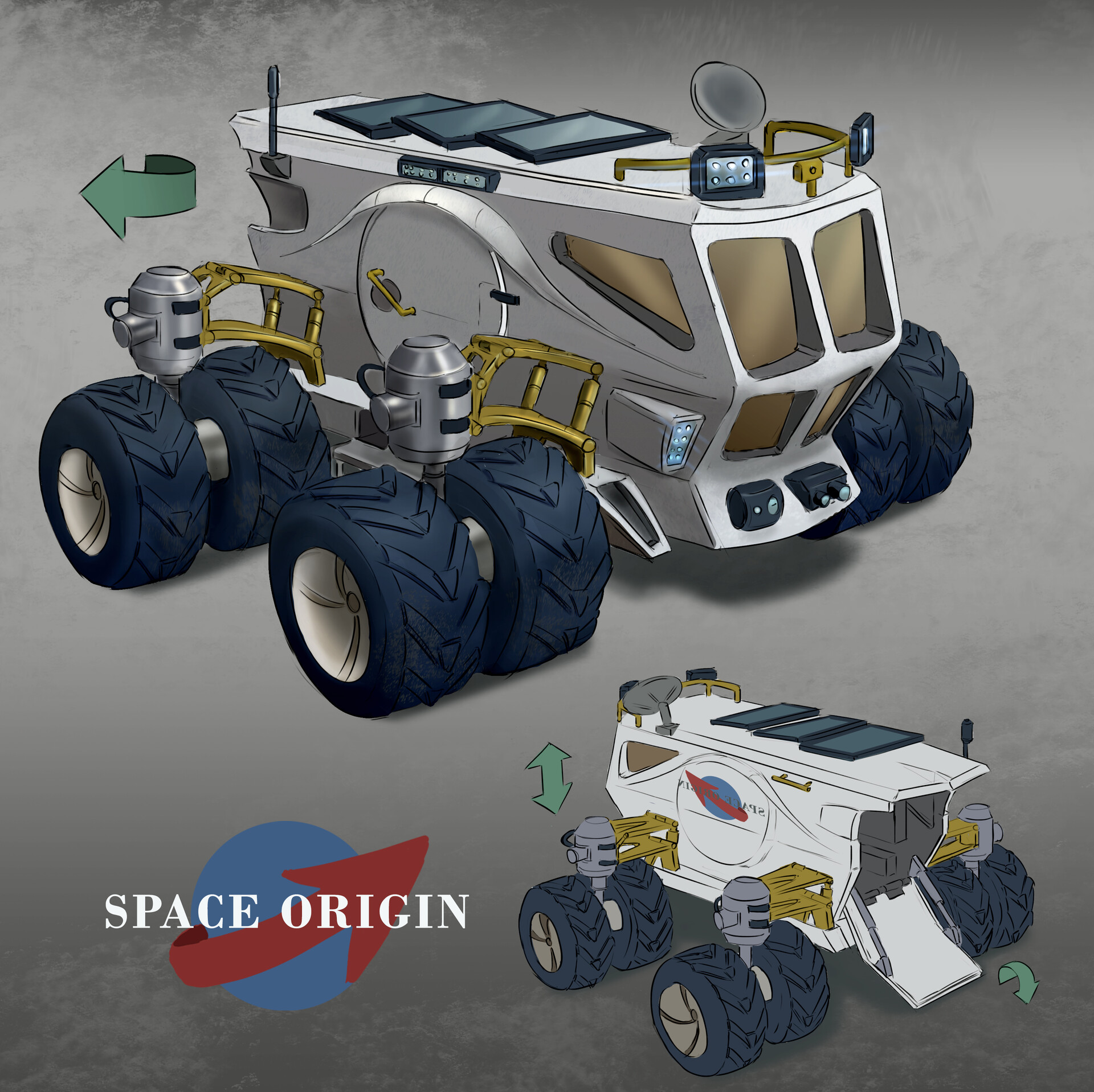 ArtStation - Space Exploration Vehicle Design