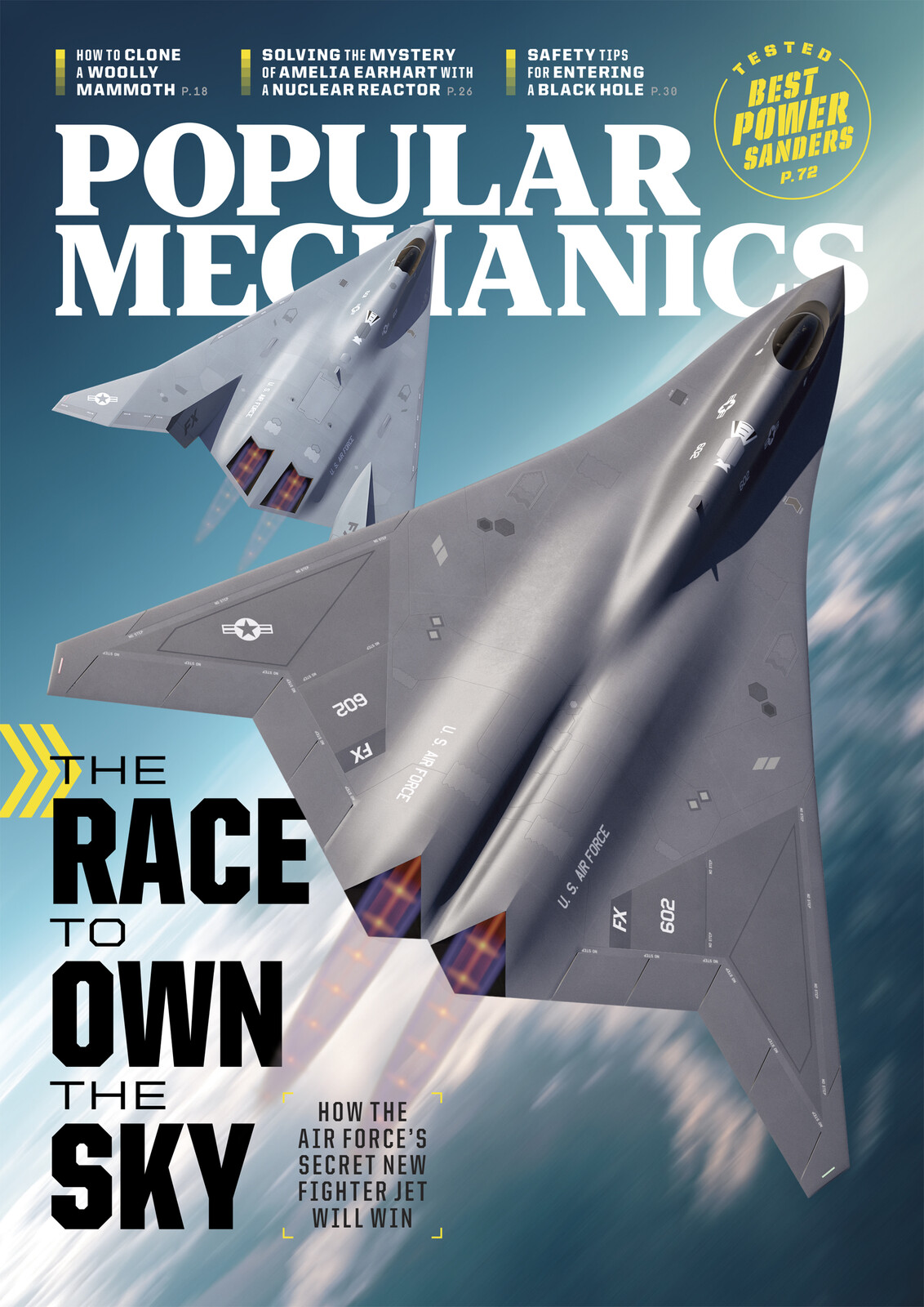 Popular Mechanics cover and interior illustration - July 2021