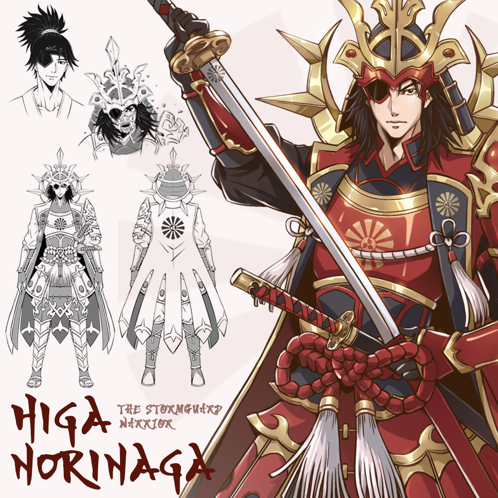 ArtStation - Higa Norinaga Character Reference Sheet
