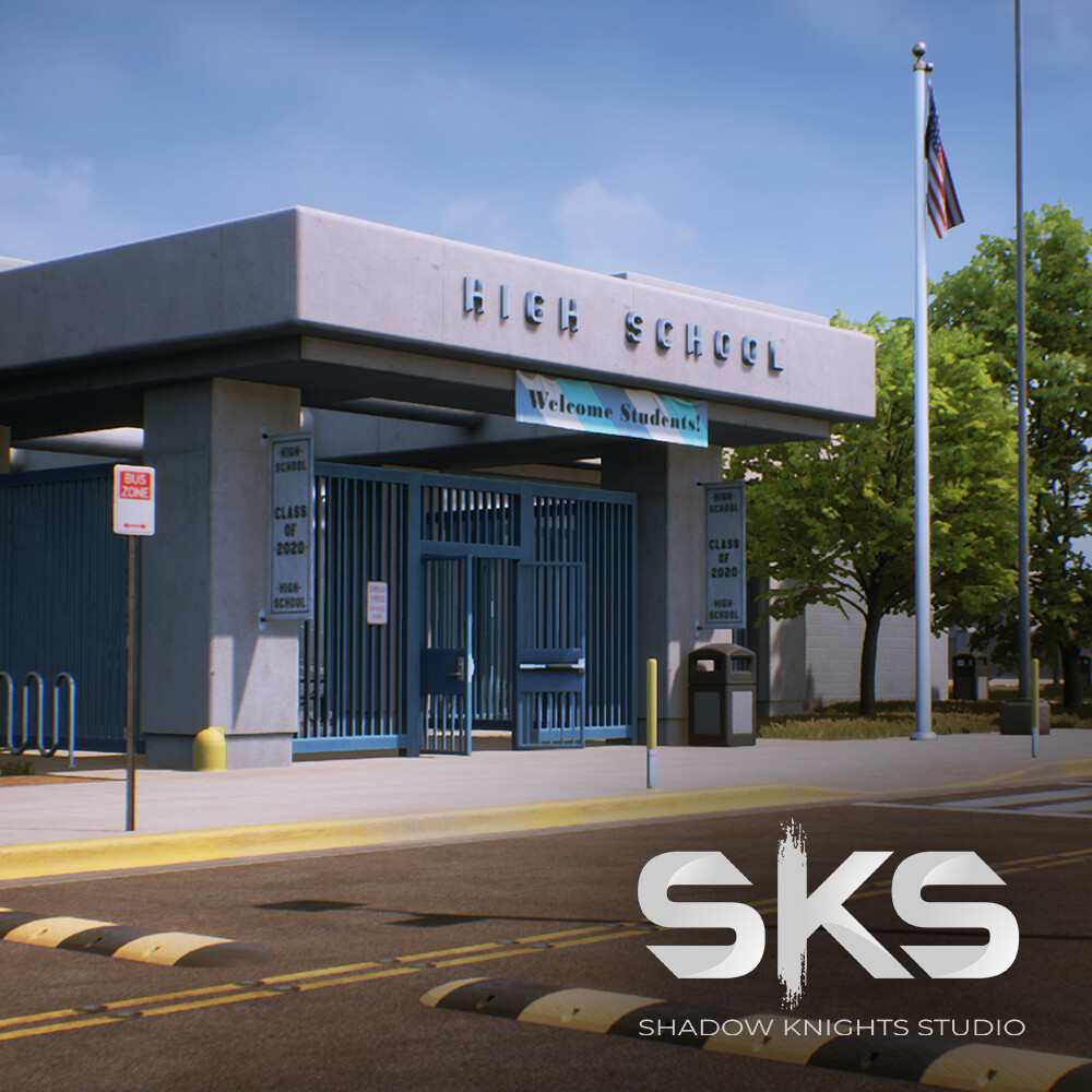 ArtStation - SKS High School Training Simulation (UE4)