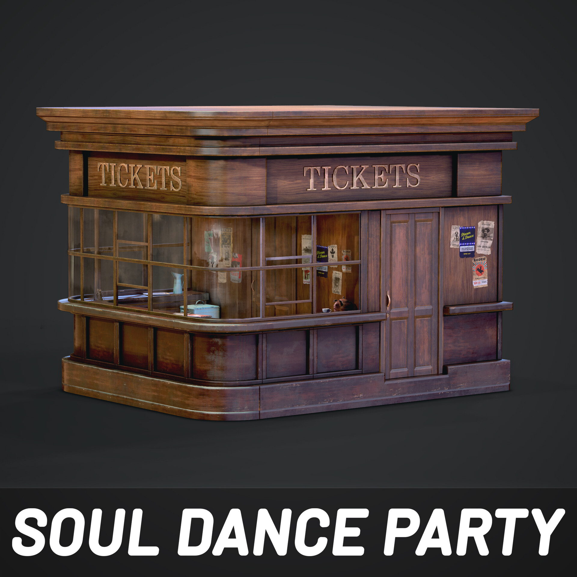 ArtStation Golden Coast location props