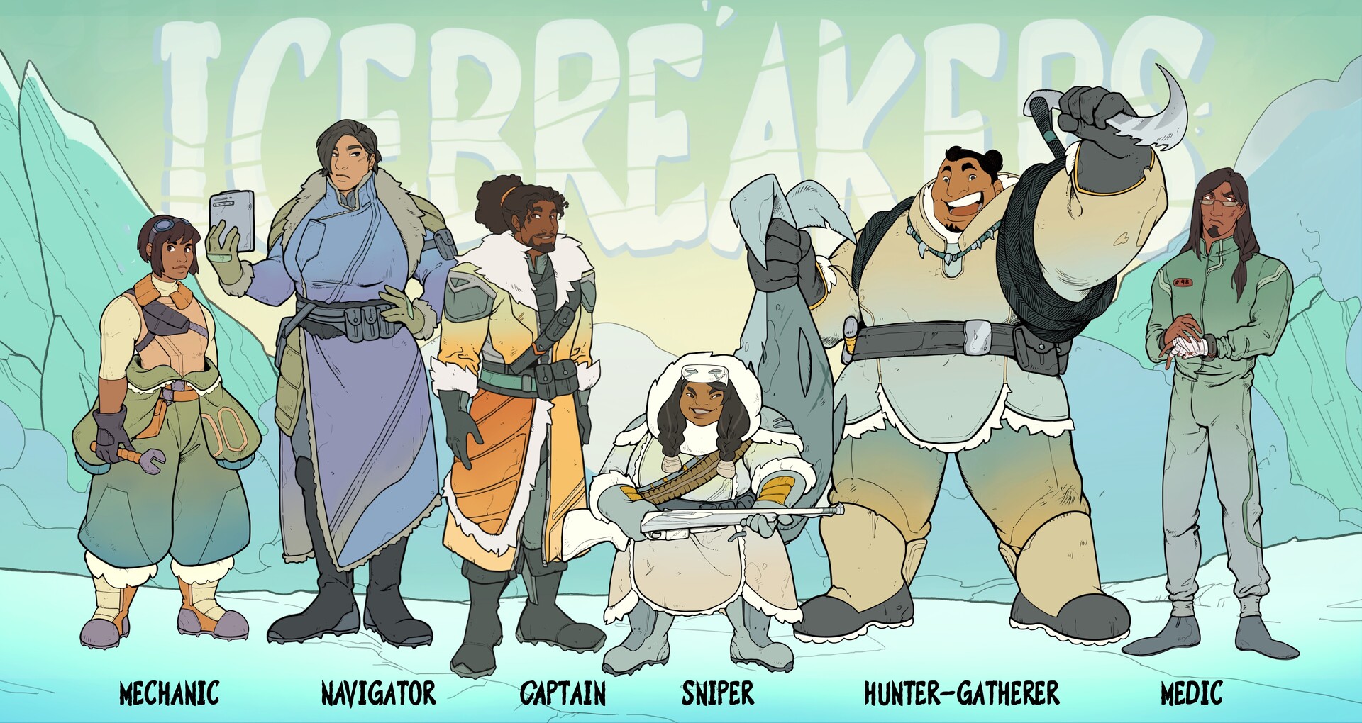 ArtStation Icebreakers Characters
