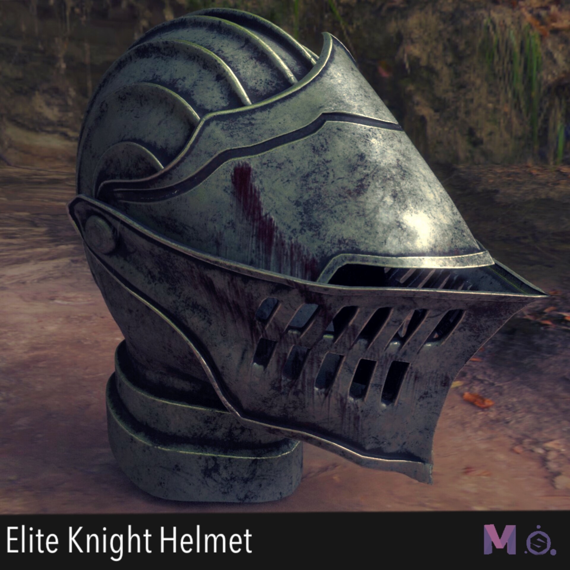 knight helmet open