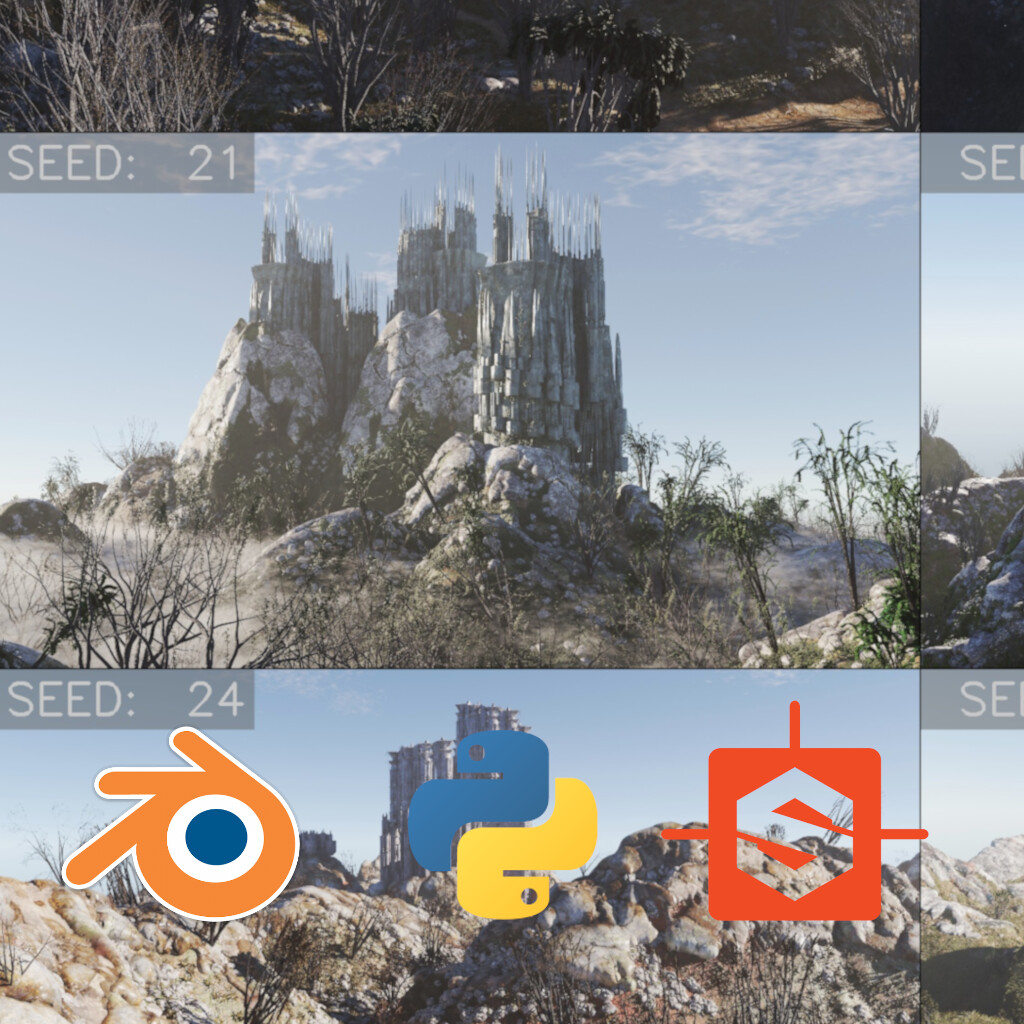 ArtStation - 100% procedural Complex Environment Generator