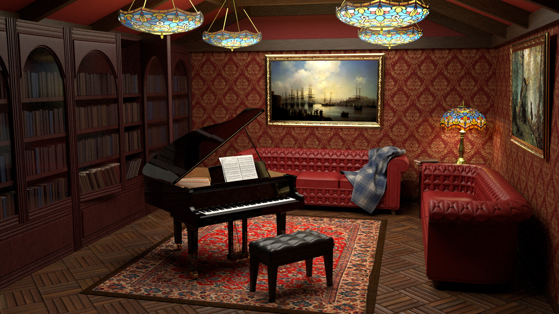 Artstation Grand Piano Room 1163