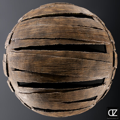 PBR - BOARDED WOOD FOR DOORS AND WINDOWS - 4K MATERIAL