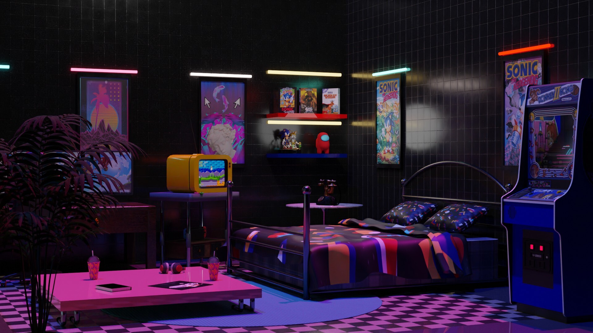 Turner3d - Retrowave 80´s Room