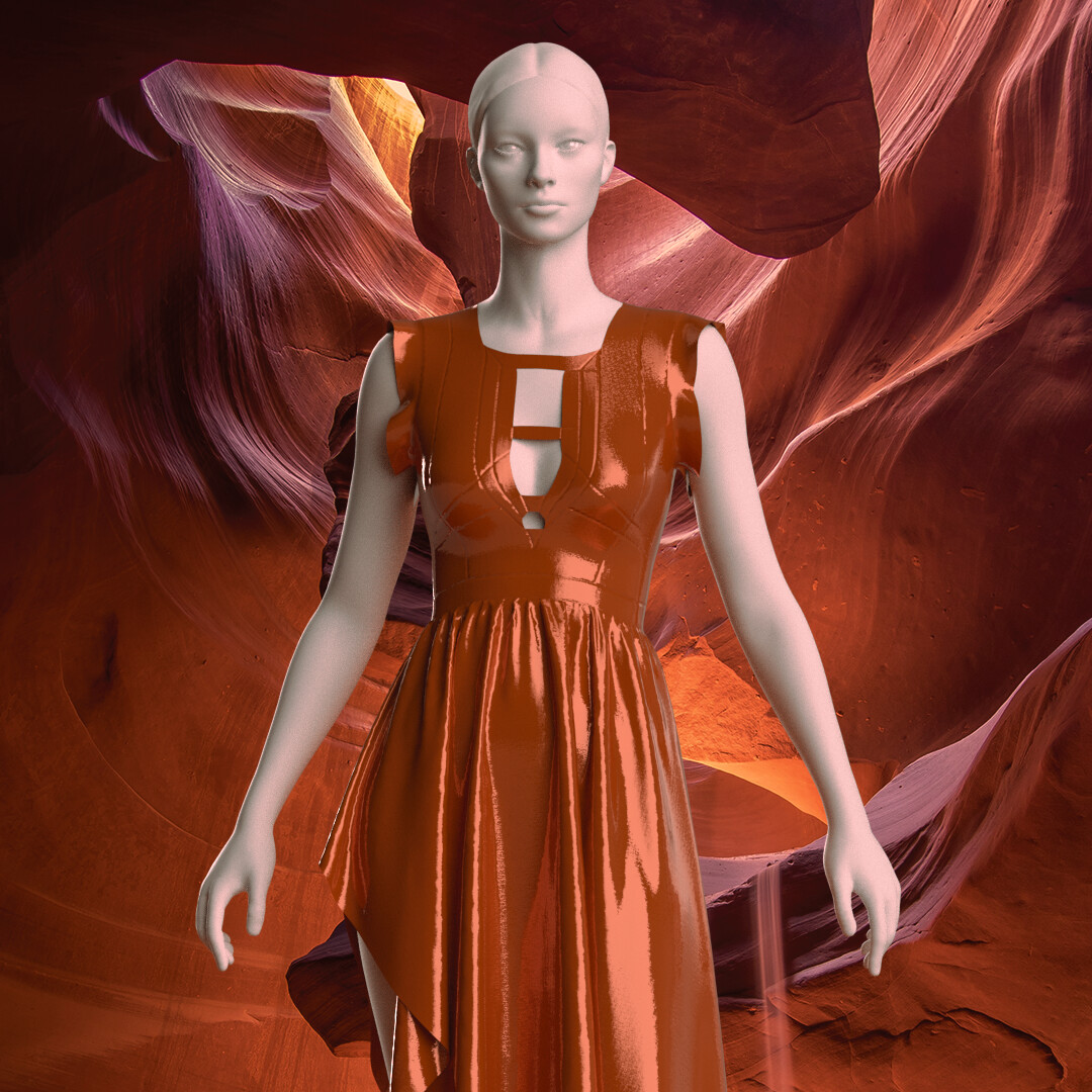 Orange Gown Concept