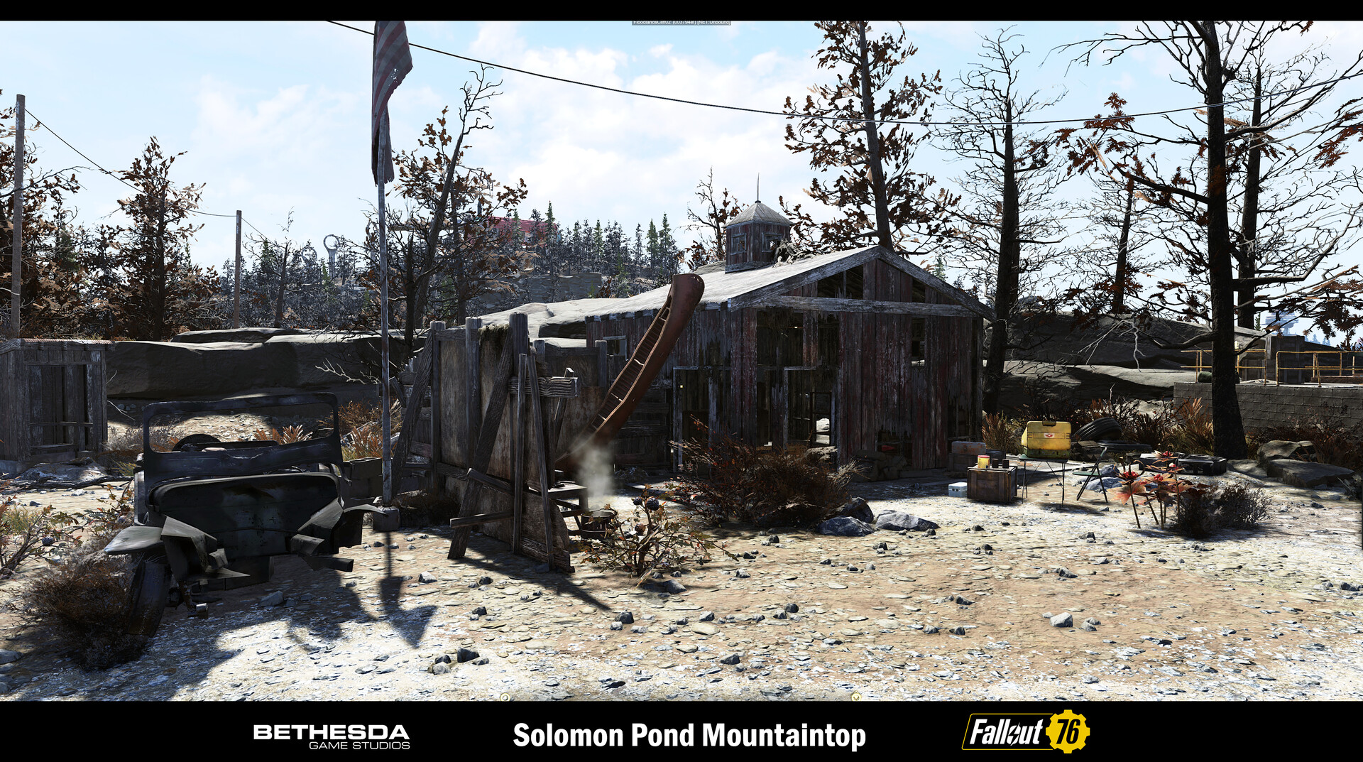 ArtStation - Fallout 76 Solomon Pond, Mountaintop POI.