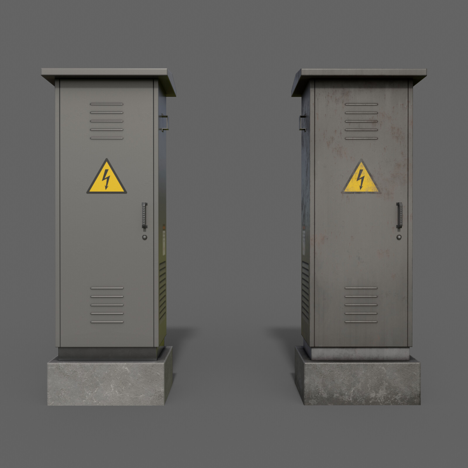 ArtStation PBR Electric Box (Grey) Ver.2