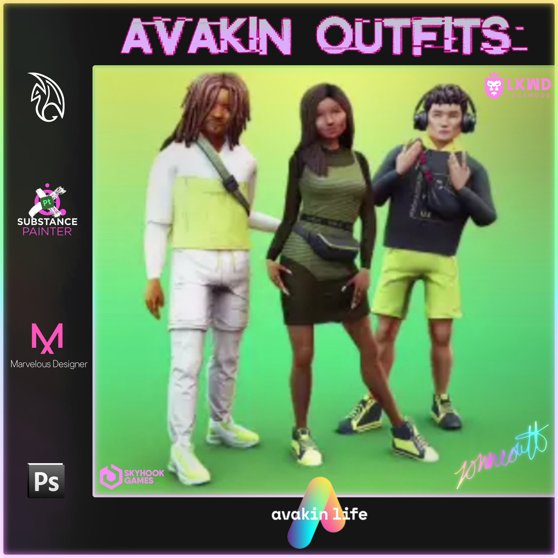 ArtStation - Avakin Life Outfits