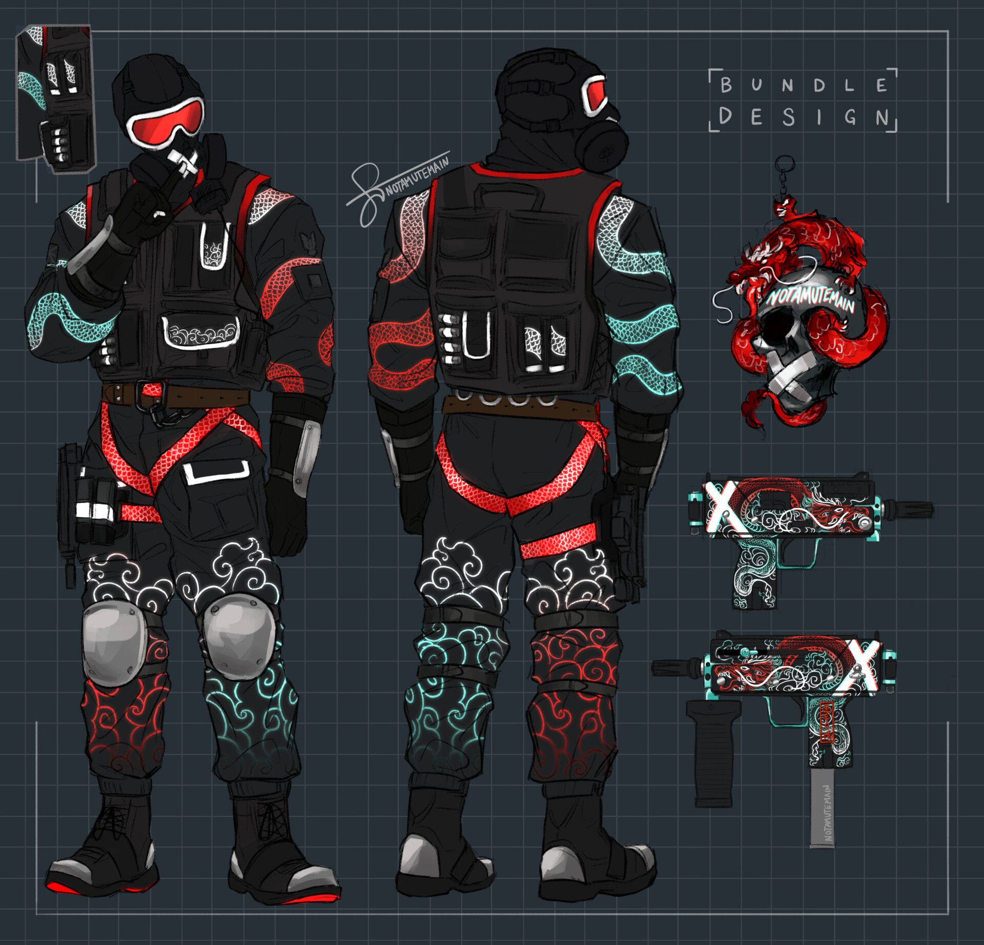 ArtStation - R6 Mute Fan Design (Aug 2021)