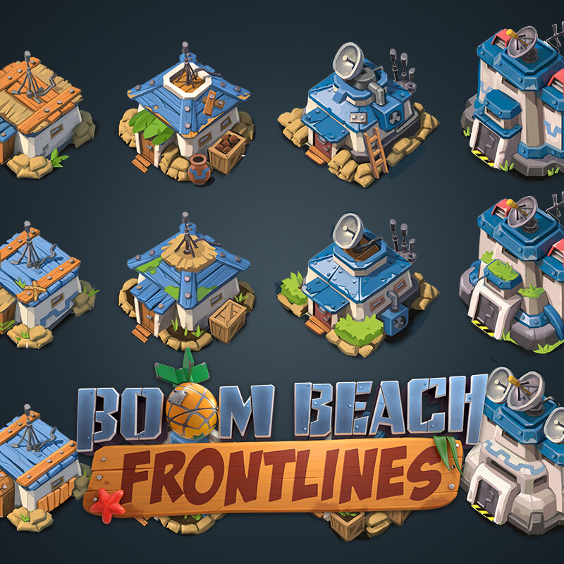 ArtStation Boom Beach Frontlines HQ Concept