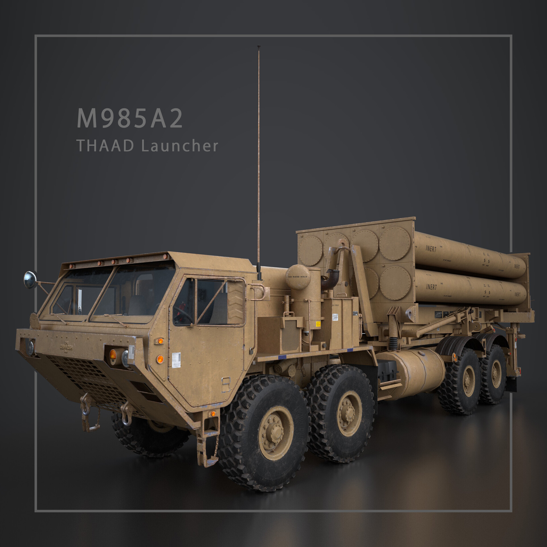 ArtStation - M985A2 THAAD Launcher (Terminal High Altitude Area Defense)