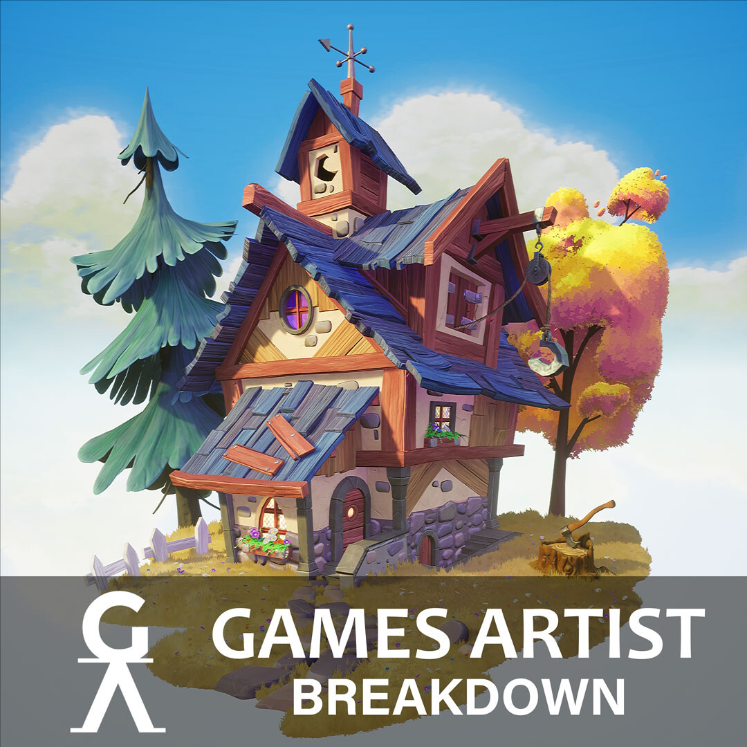 Games Artist Breakdown - Cute Stylized House