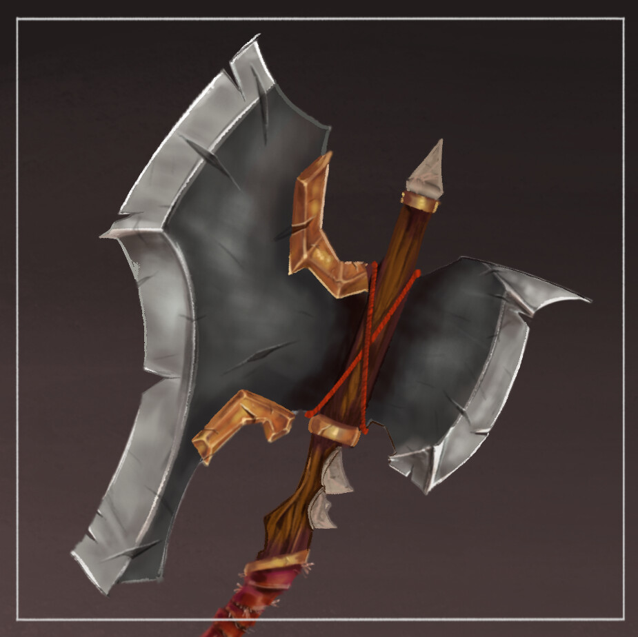 ArtStation - DnD NPC Axe Design