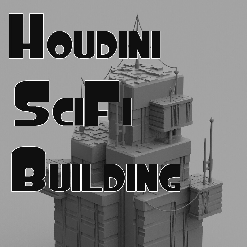 ArtStation - Houdini Procedural Sci-Fi Buildings