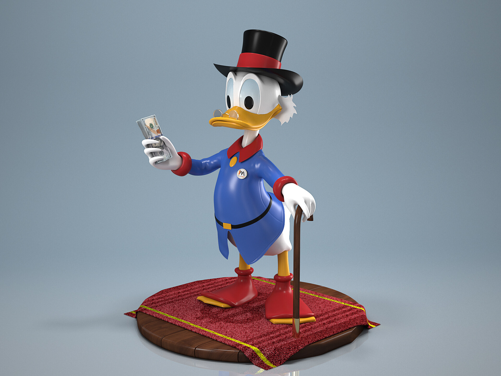 ArtStation - Scrooge McDuck sculpture