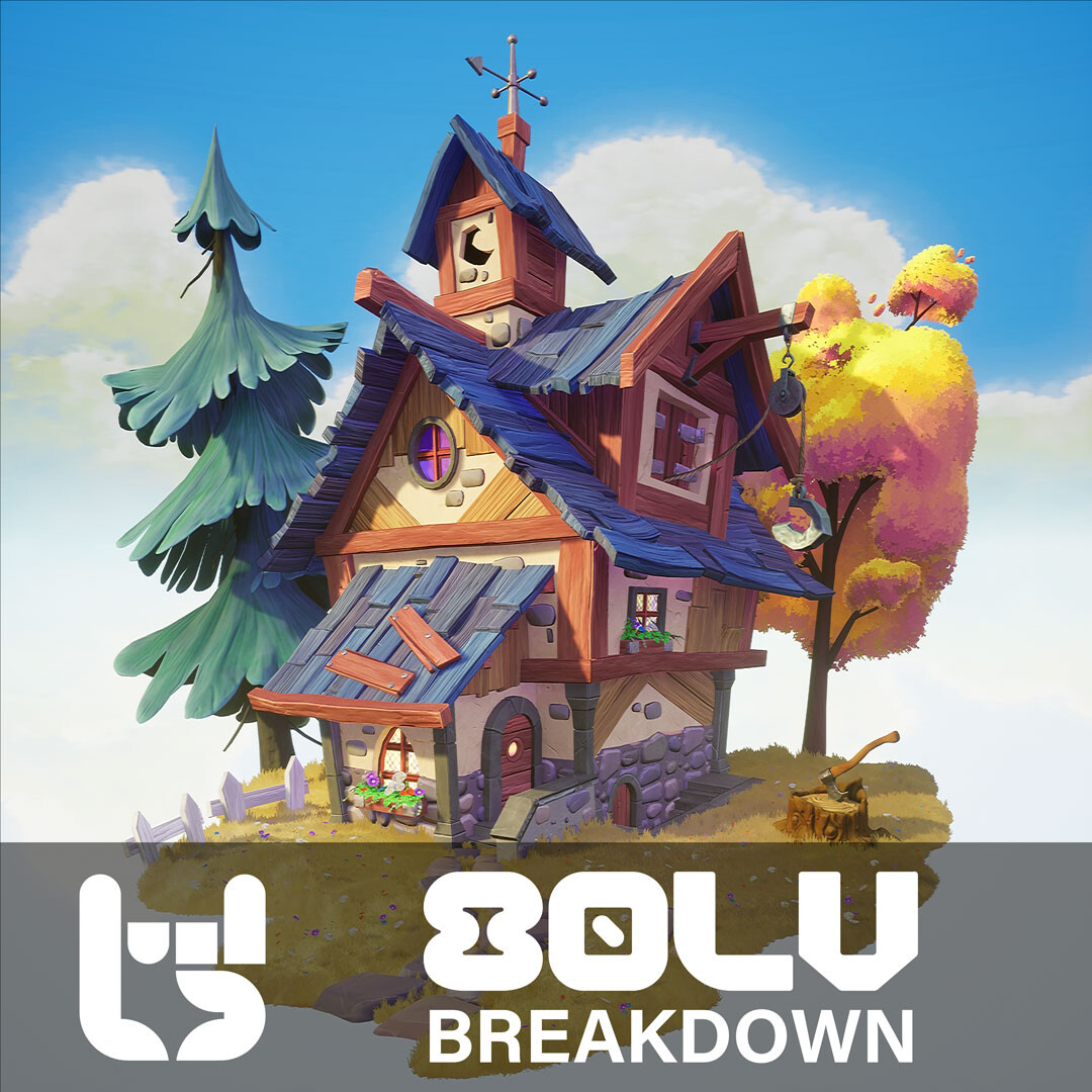 80 Level Breakdown - Cute Stylized House