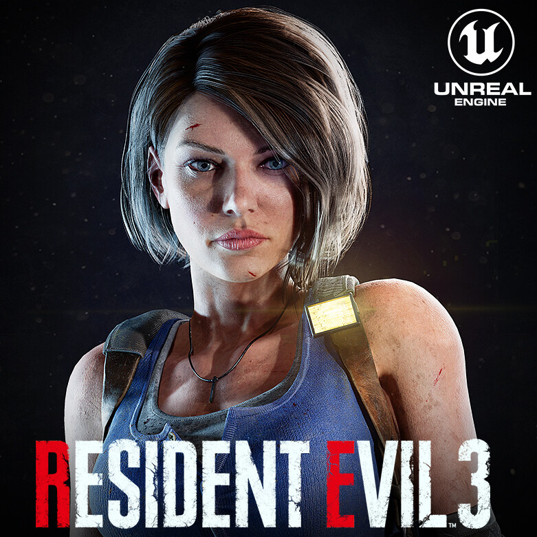 ArtStation - Jill Valentine Portrait Cover (Resident Evil 3 Remake)