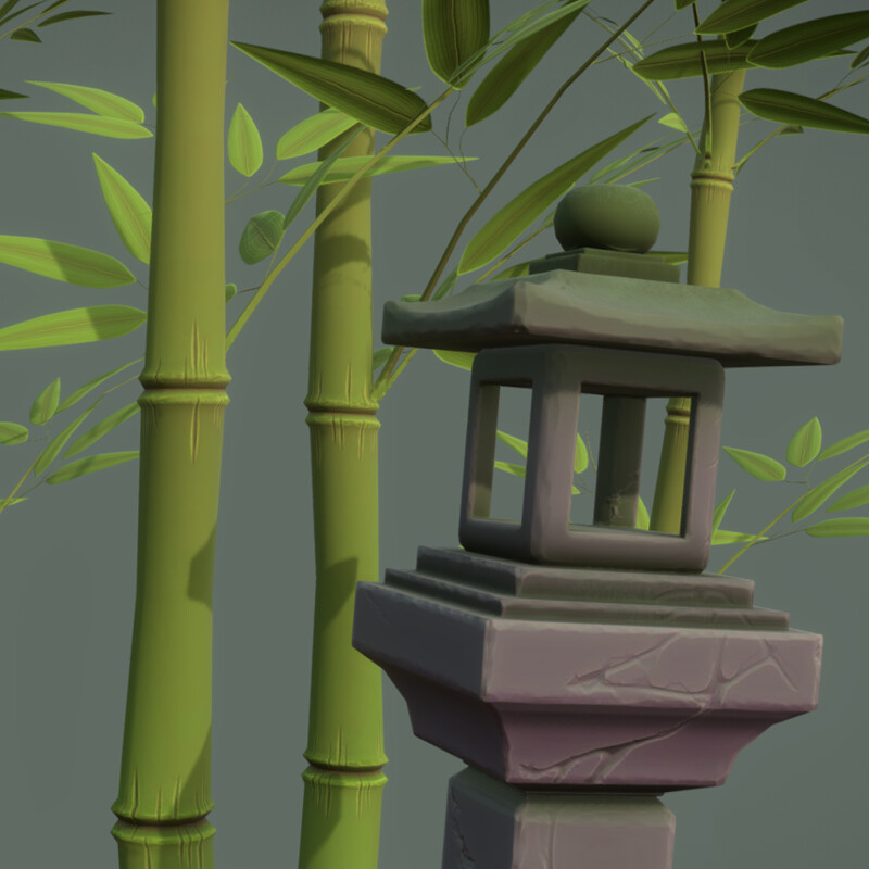 Stylized Bamboo Study