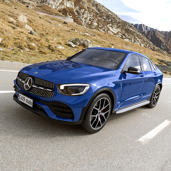 ArtStation - 2021 Mercedes Benz GLC 300 Coupe 4matic