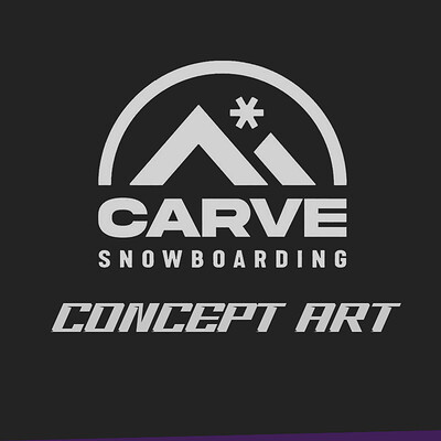 Carve Snowboarding VR - Concept Art Design