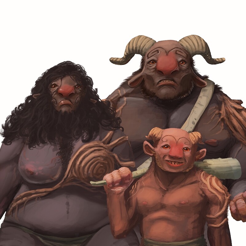 Faun-troll family