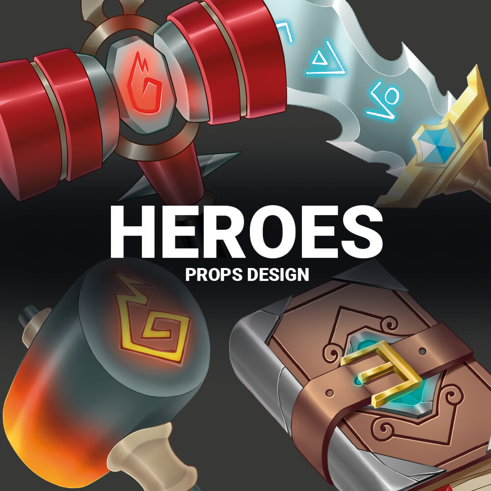 ArtStation Heroes Props Set