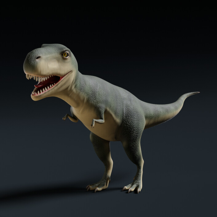 Trex Chrome 3D by ZooHair