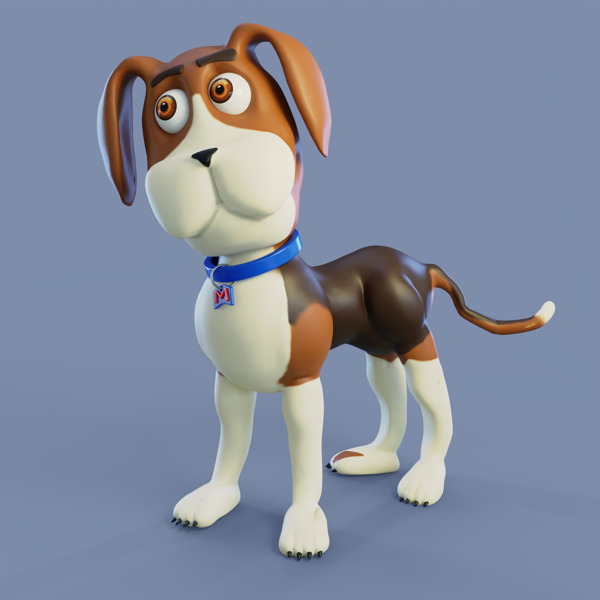 ArtStation - Stylized Cartoon Dog