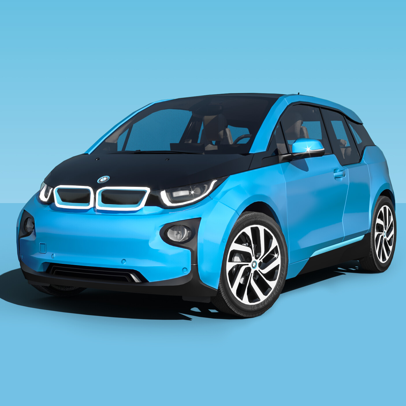 Bmw i3 on sale 3d model