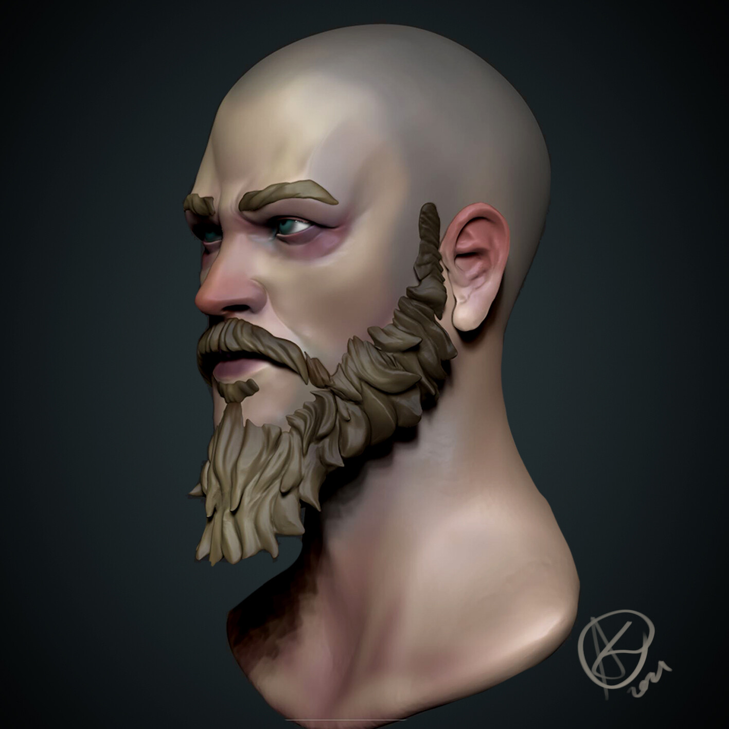 ArtStation - Ragnar stylized portrait