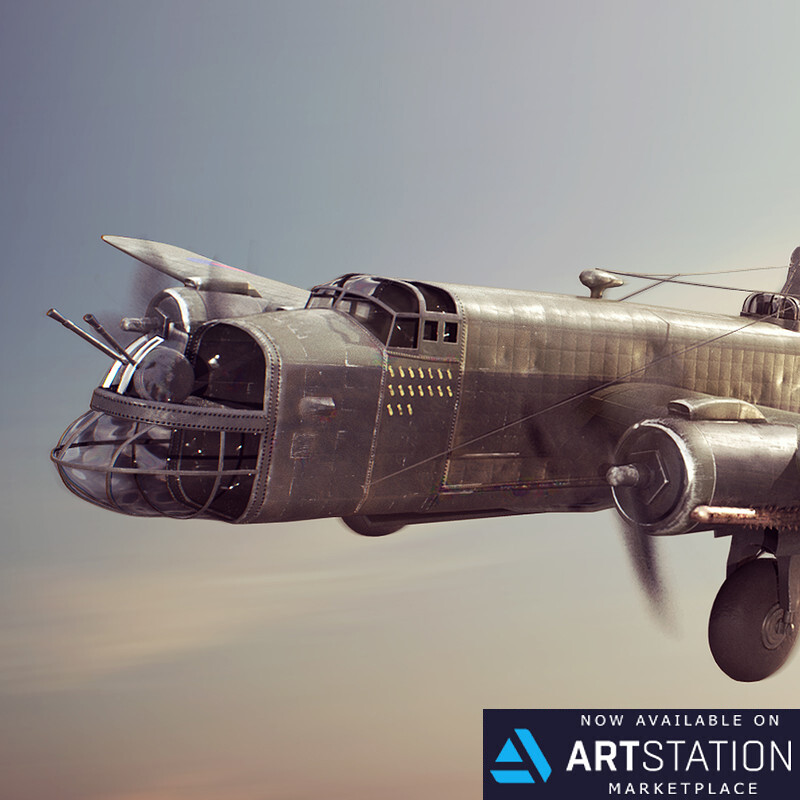 ArtStation Halifax Bomber