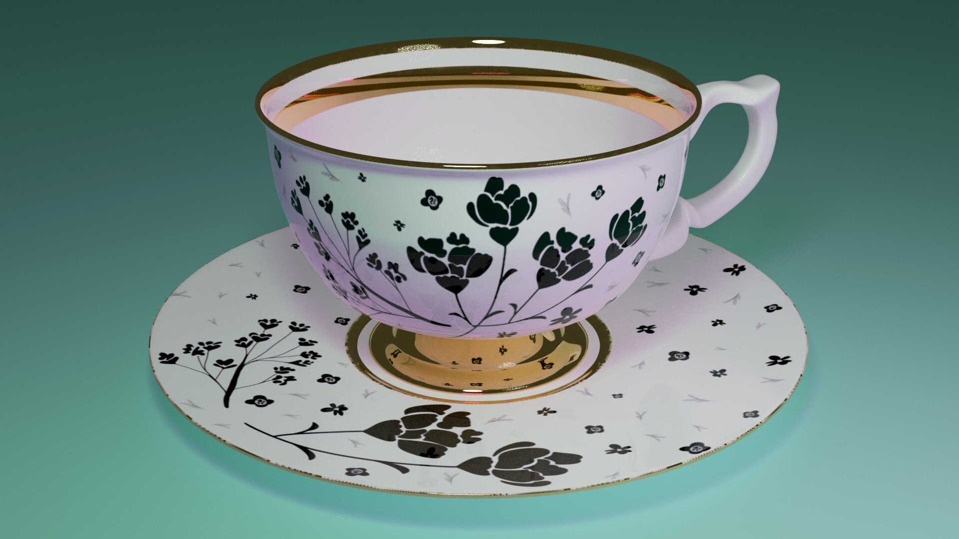 ArtStation Tea Cup Prop Project