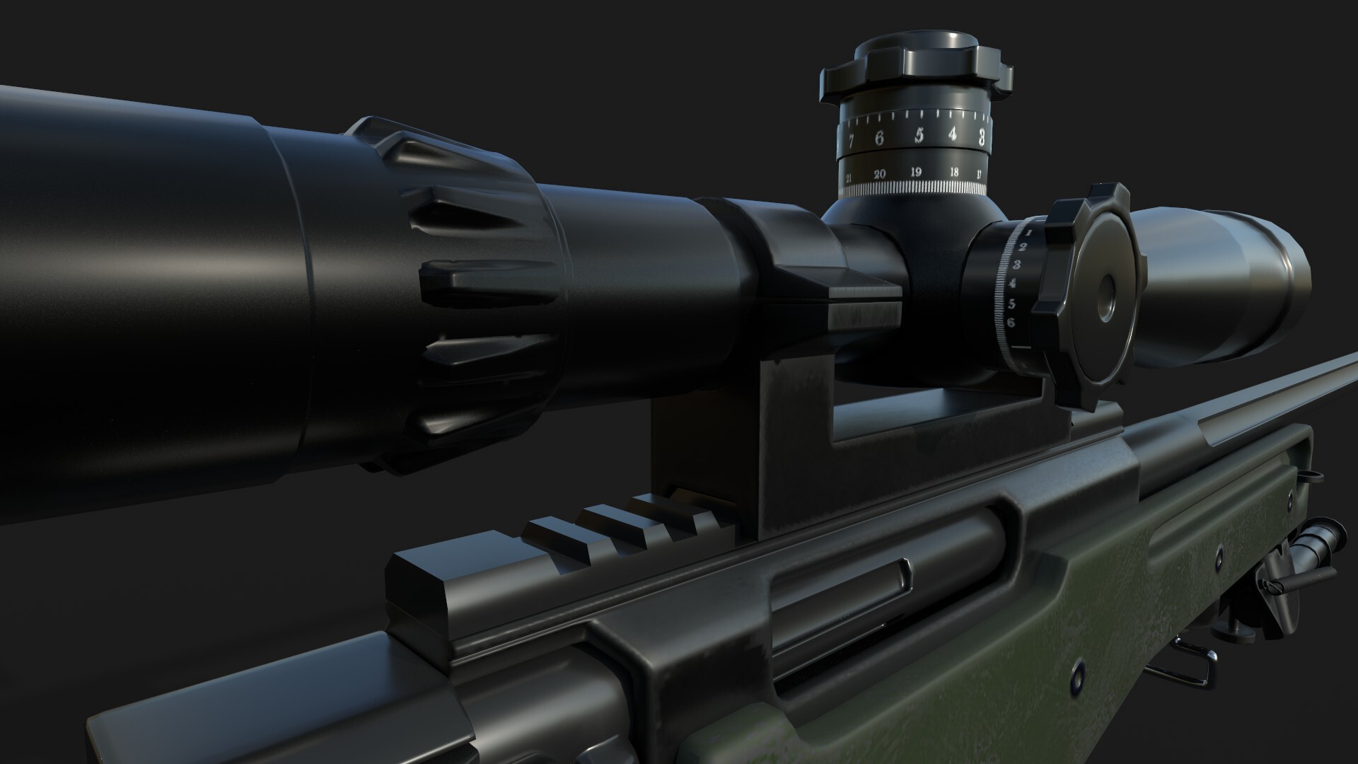 Artstation - Awm - Bolt-action Sniper Rifle